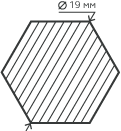 Шестигранник нержавеющий (пруток) 19 мм. 30Х13 горячекатаный, матовый